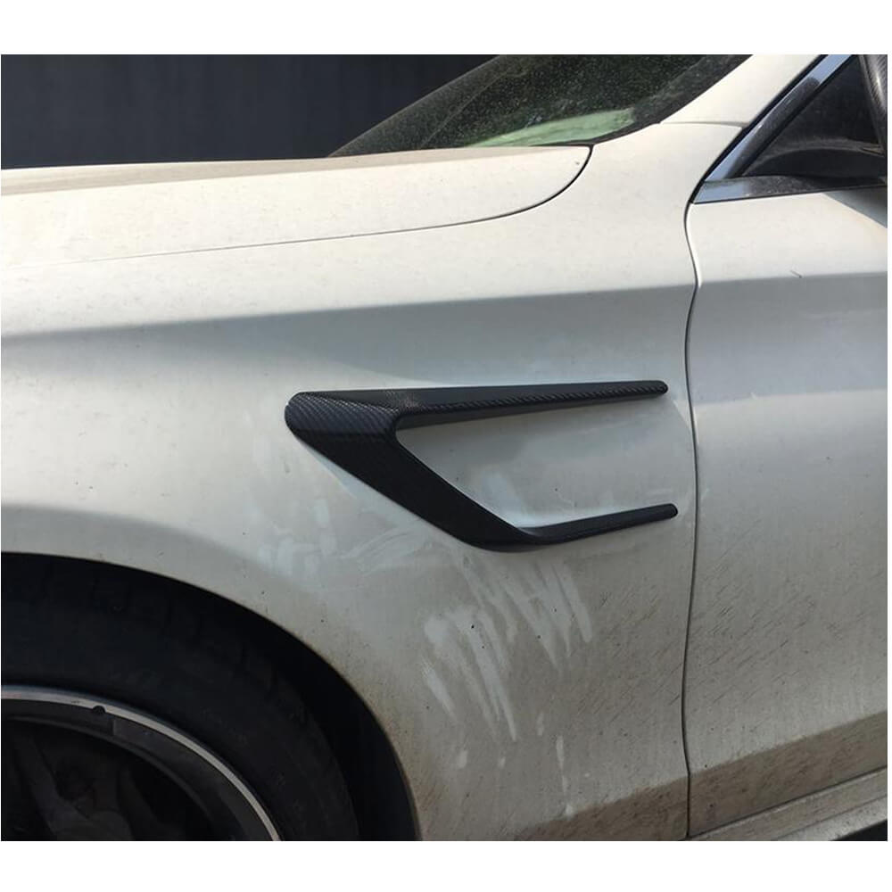 Накладки на передні крила (для SD C63 AMG 2015-2019, Карбон) - фото 4
