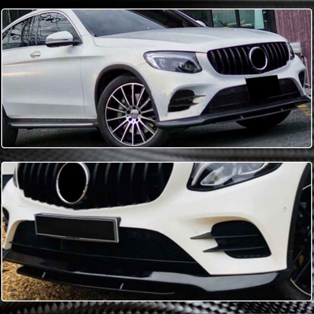 Накладка на передній бампер Lip (для AMG-Line/GLC43 AMG, Карбон) - фото 2