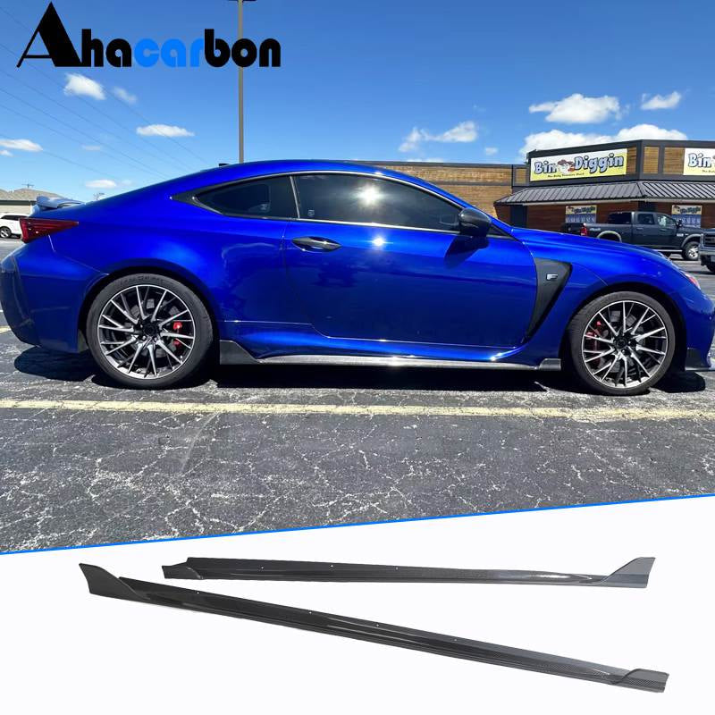 Бокові пороги (для RC F 2014-2018, Карбон) для Lexus RC 200t 2014- рр