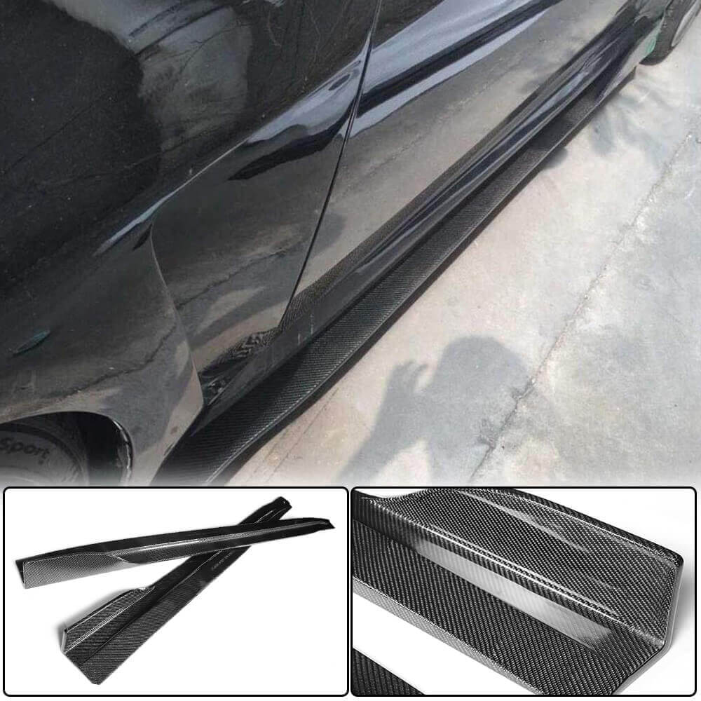 Бокові пороги (для G37 Coupe 2009-2013, Карбон) - фото 1