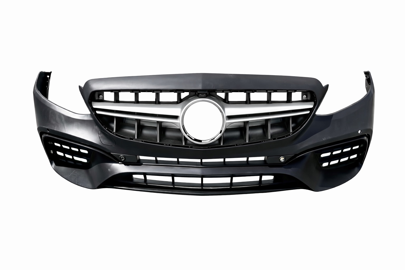 Передній бампер AMG E63 в зібраному вигляді V2 (для 2016-2020) - фото 1