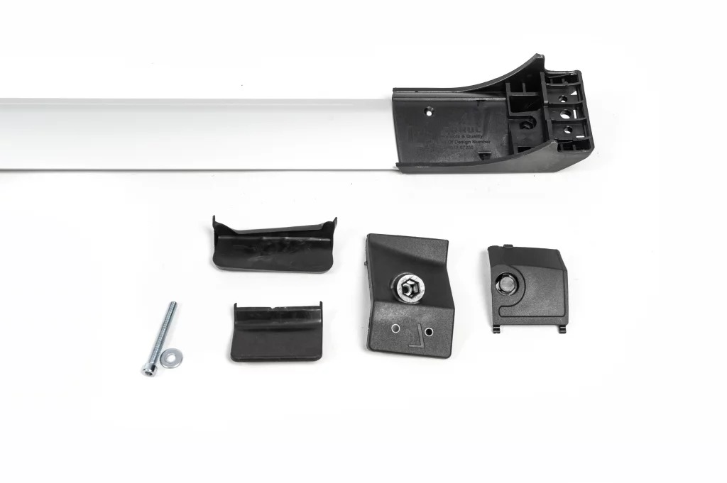 Багажник (поперечини) на звичайні рейлінги без ключа Flybar V1 (2 шт) до 140 см, Чорний - фото 6