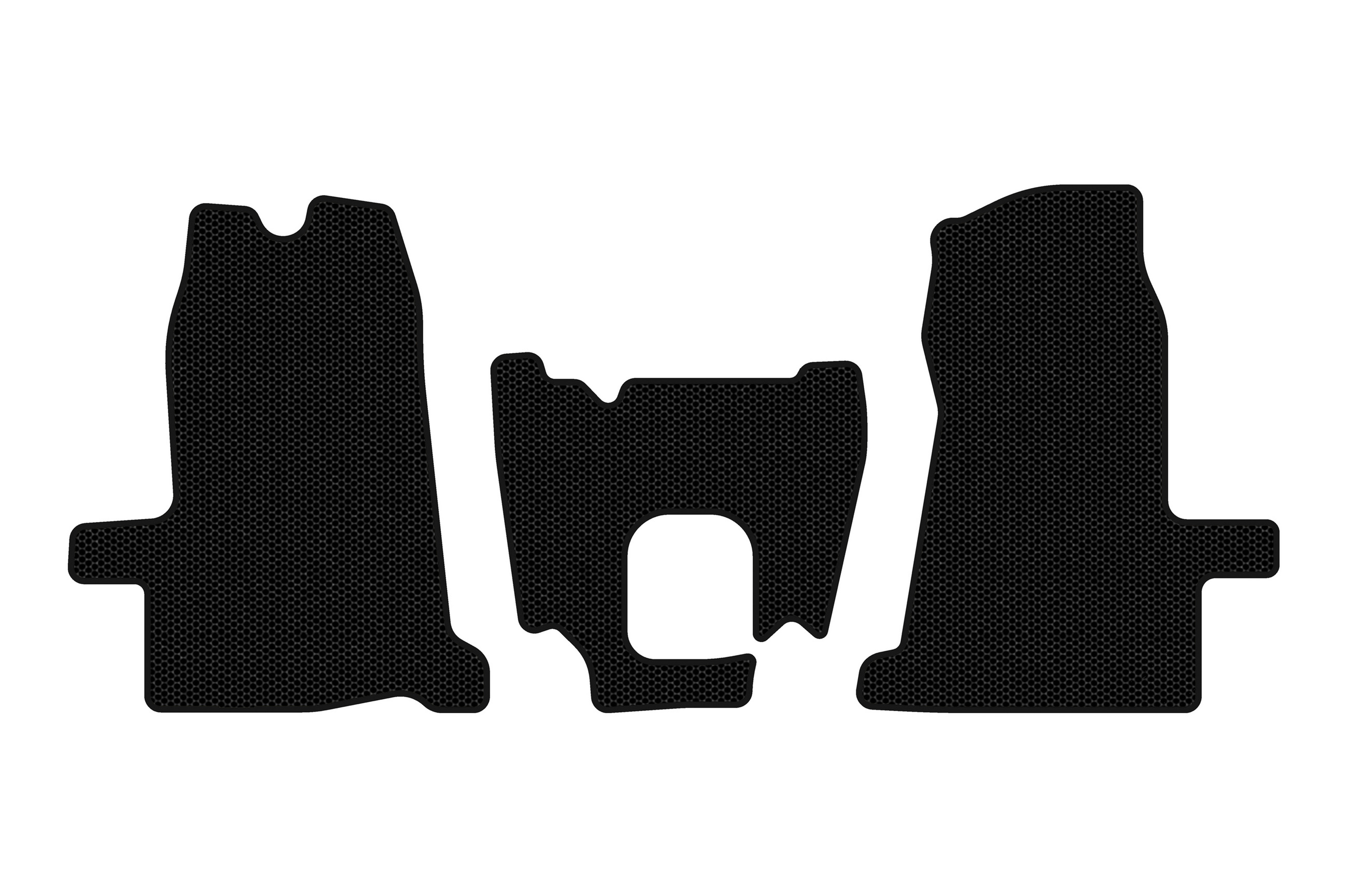 Гумові килимки Carsuit (2000-2006, 1-20261, МКПП, чорні) для Ford Transit рр