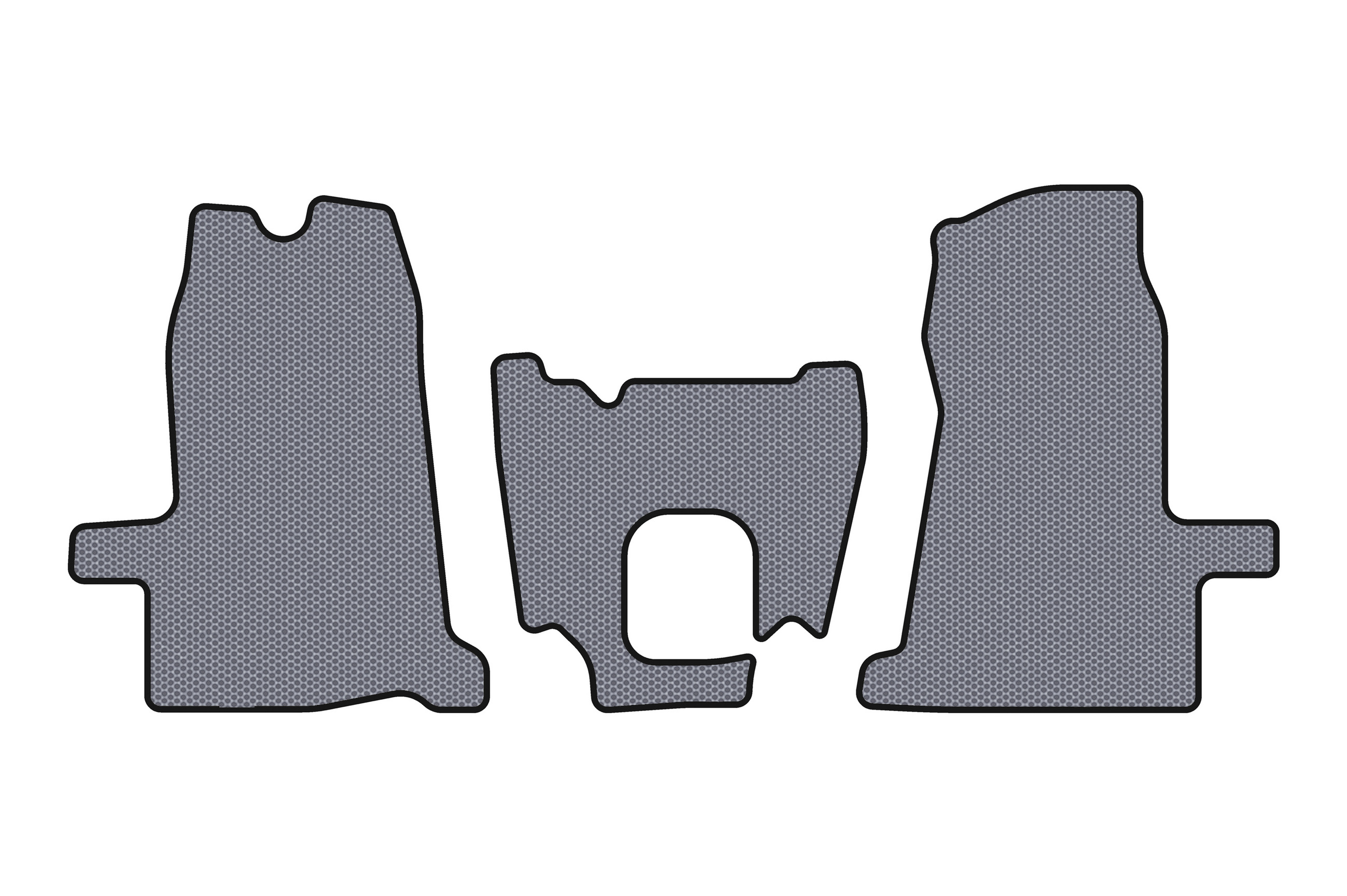 Гумові килимки Carsuit (2000-2006, 1-20261, МКПП, сірий) для Ford Transit рр