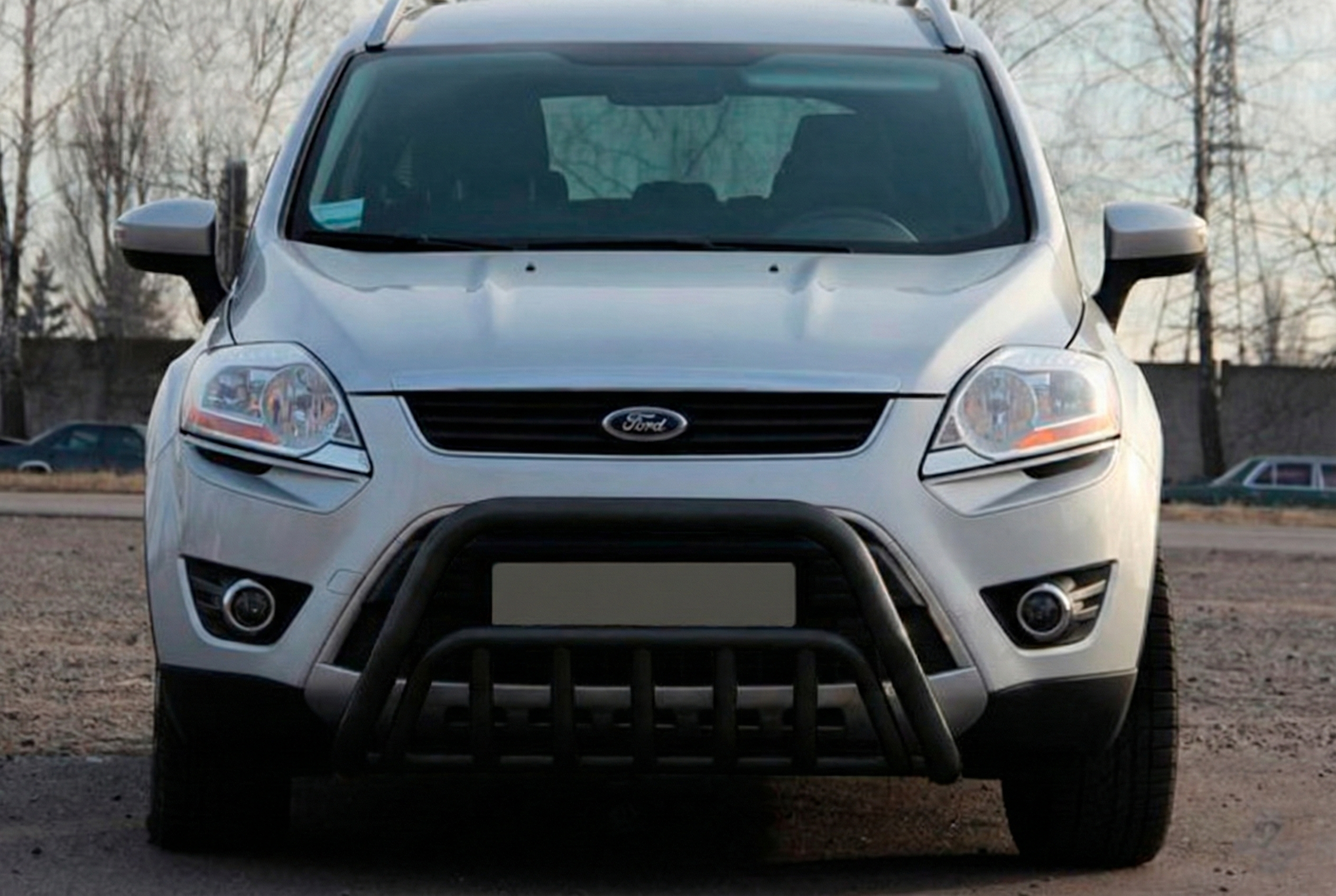 Кенгурятник WT002 Black (нерж.) для Ford Kuga 2008-2013 рр - фото 2