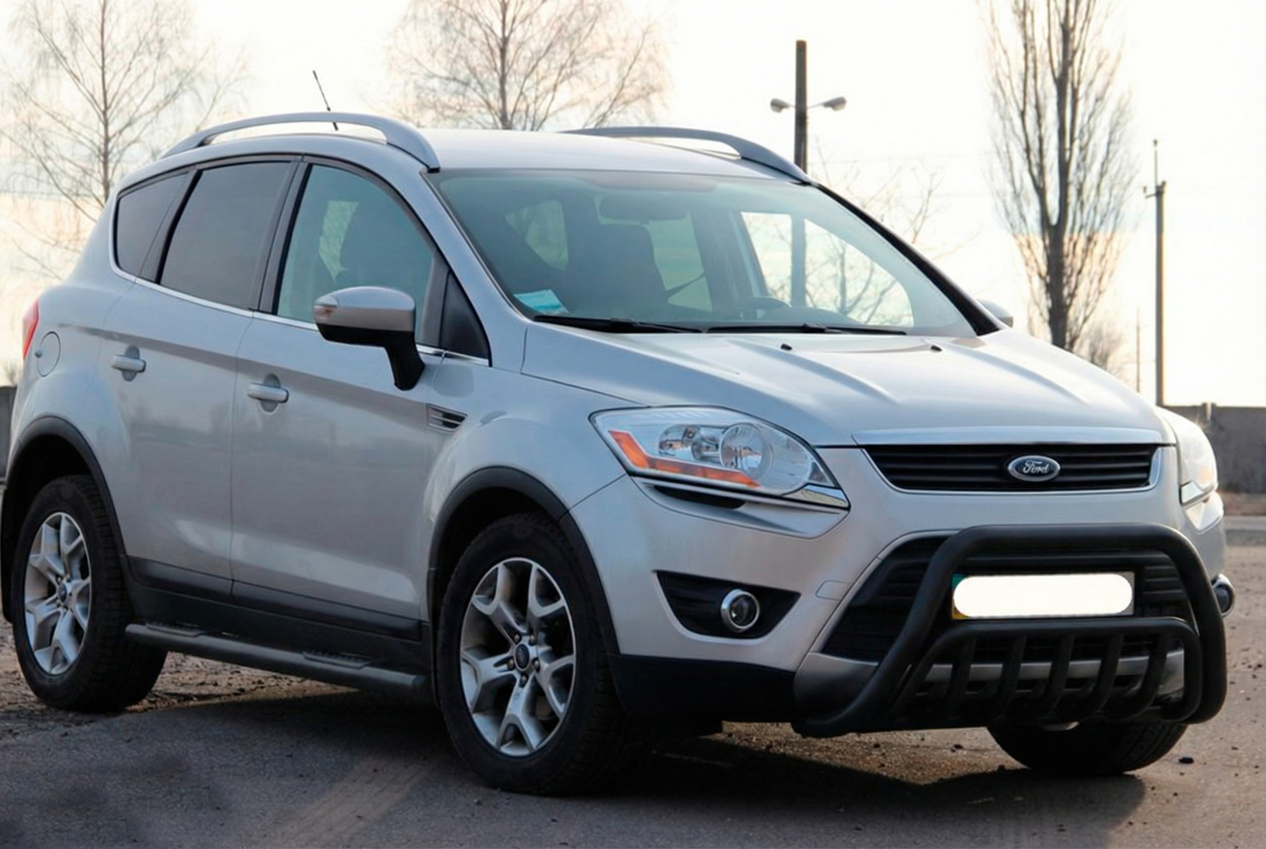 Кенгурятник WT002 Black (нерж.) для Ford Kuga 2008-2013 рр - фото 3