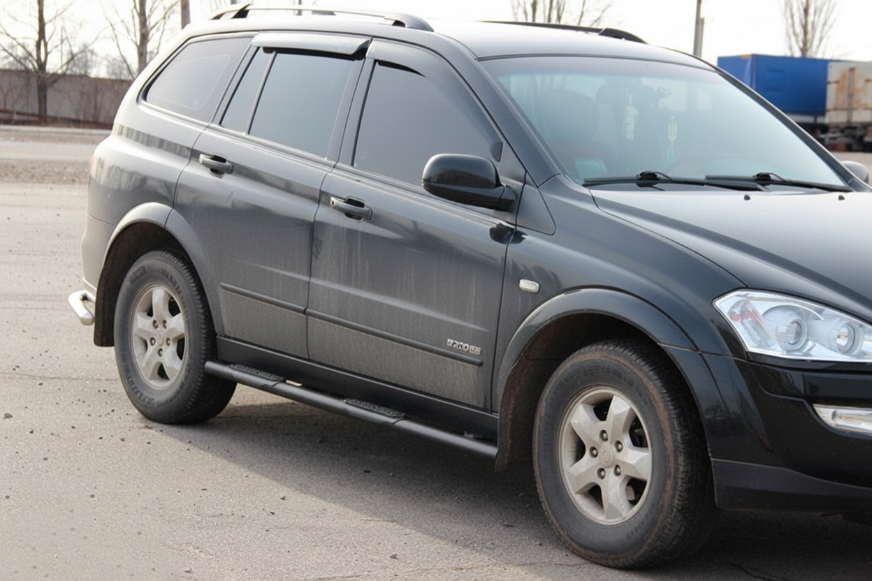 Бічні труби BB002 Black (2 шт., нерж.) - фото 2