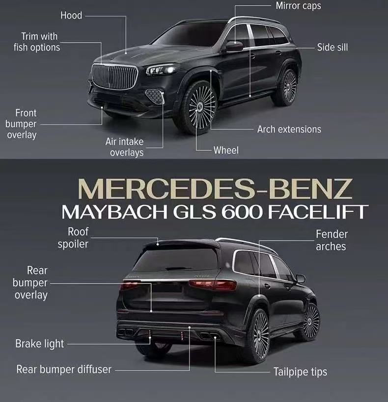 Комплект обвісів LRT Carbon (для Maybach 2023+) - фото 8