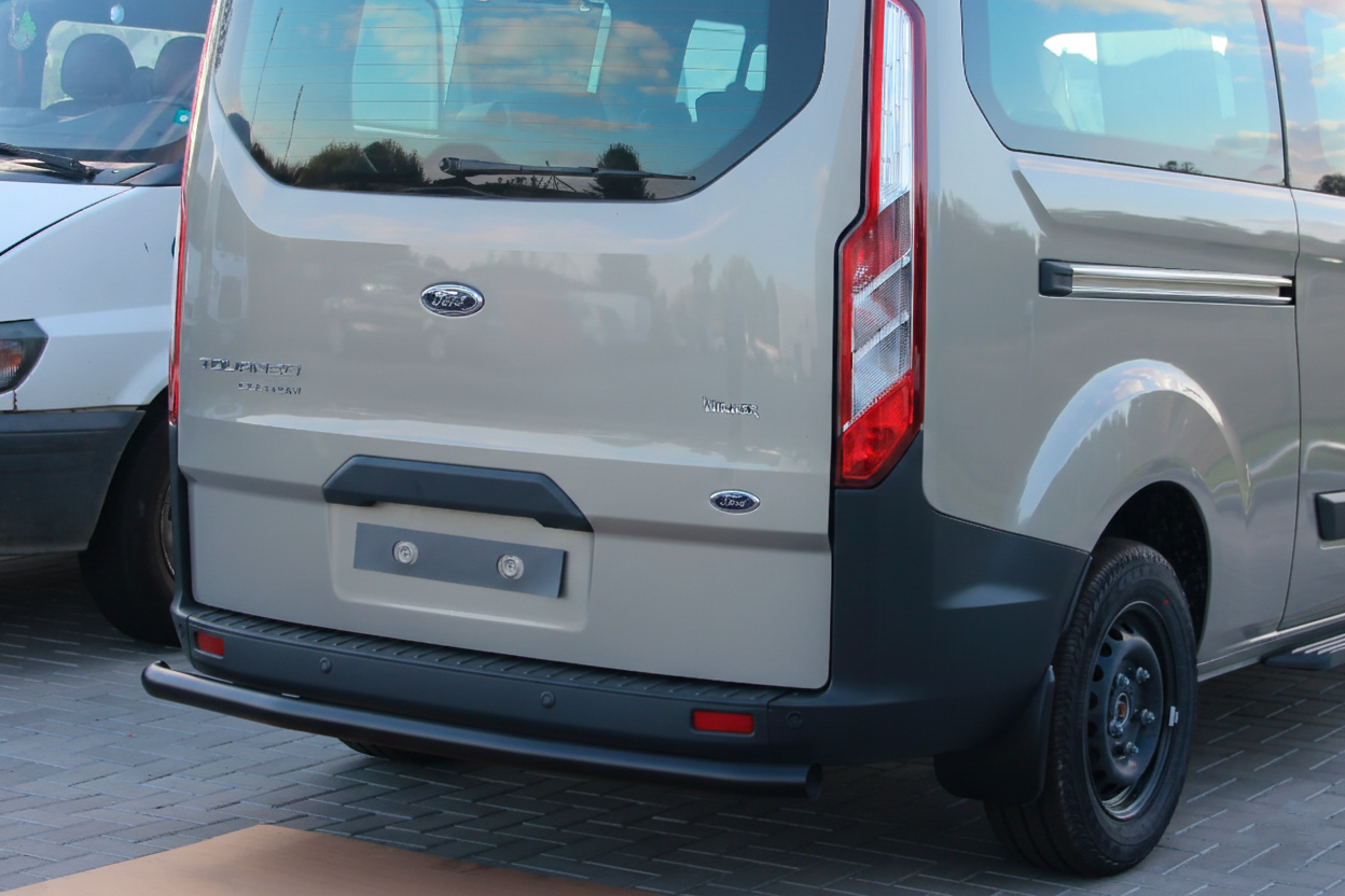 Задня дуга AK002 Black (нерж) для Ford Custom 2013-2022 рр - фото 2