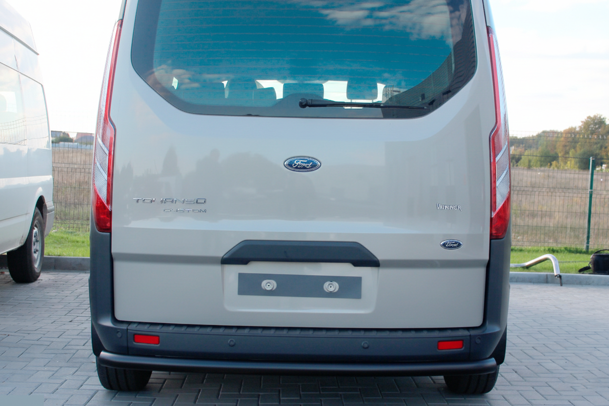Задня дуга AK002 Black (нерж) для Ford Custom 2013-2022 рр - фото 4