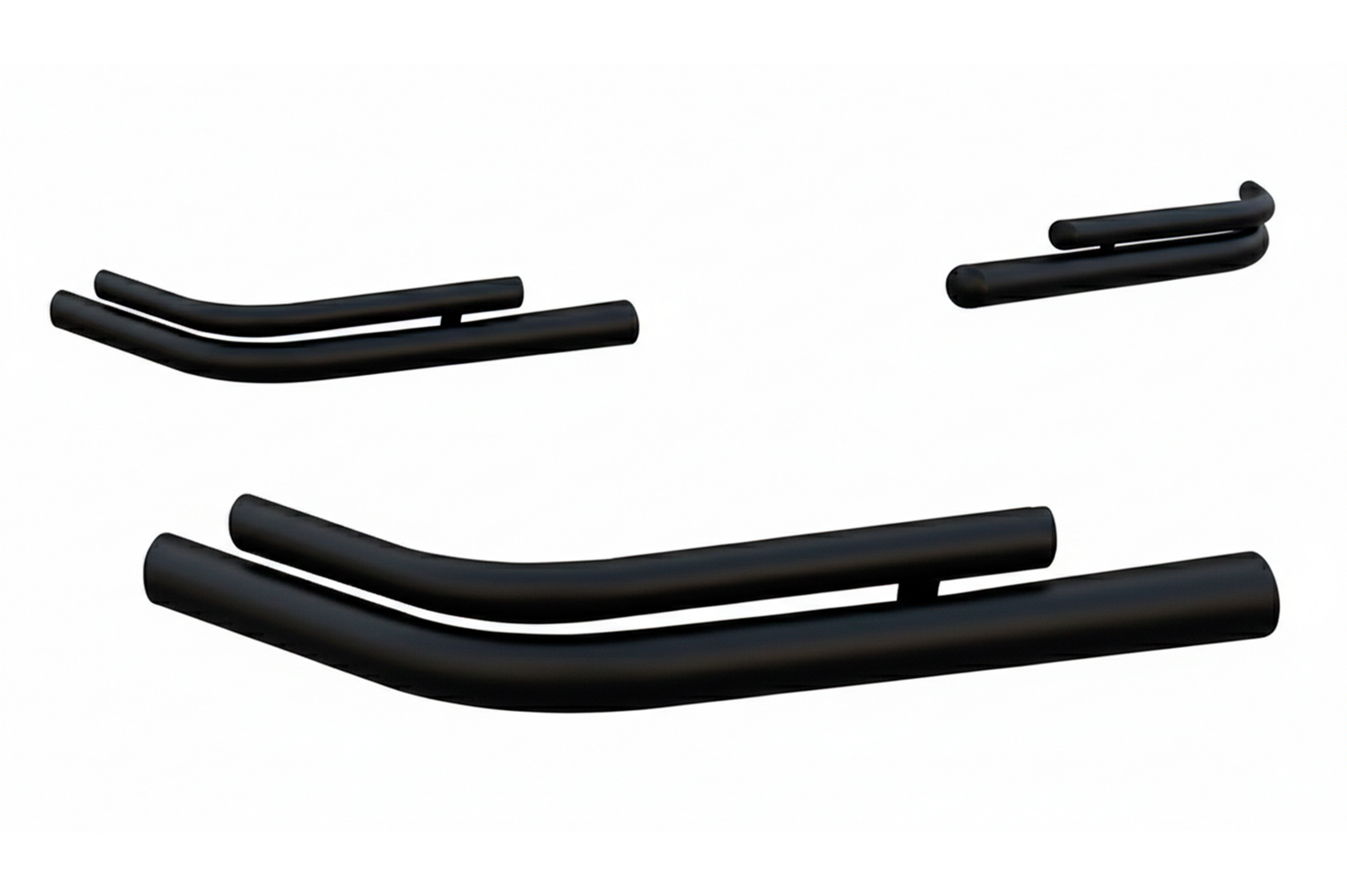 Задні подвійні куточки AK003-double Black (2 шт., нерж) - фото 1