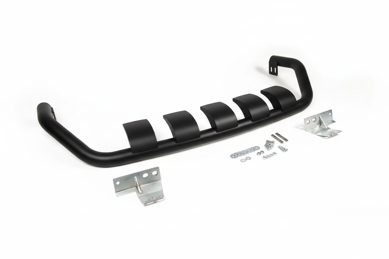 Задній захист Gronder Black (нерж) для Lexus LX570/450d 2008-2022 рр - фото 2