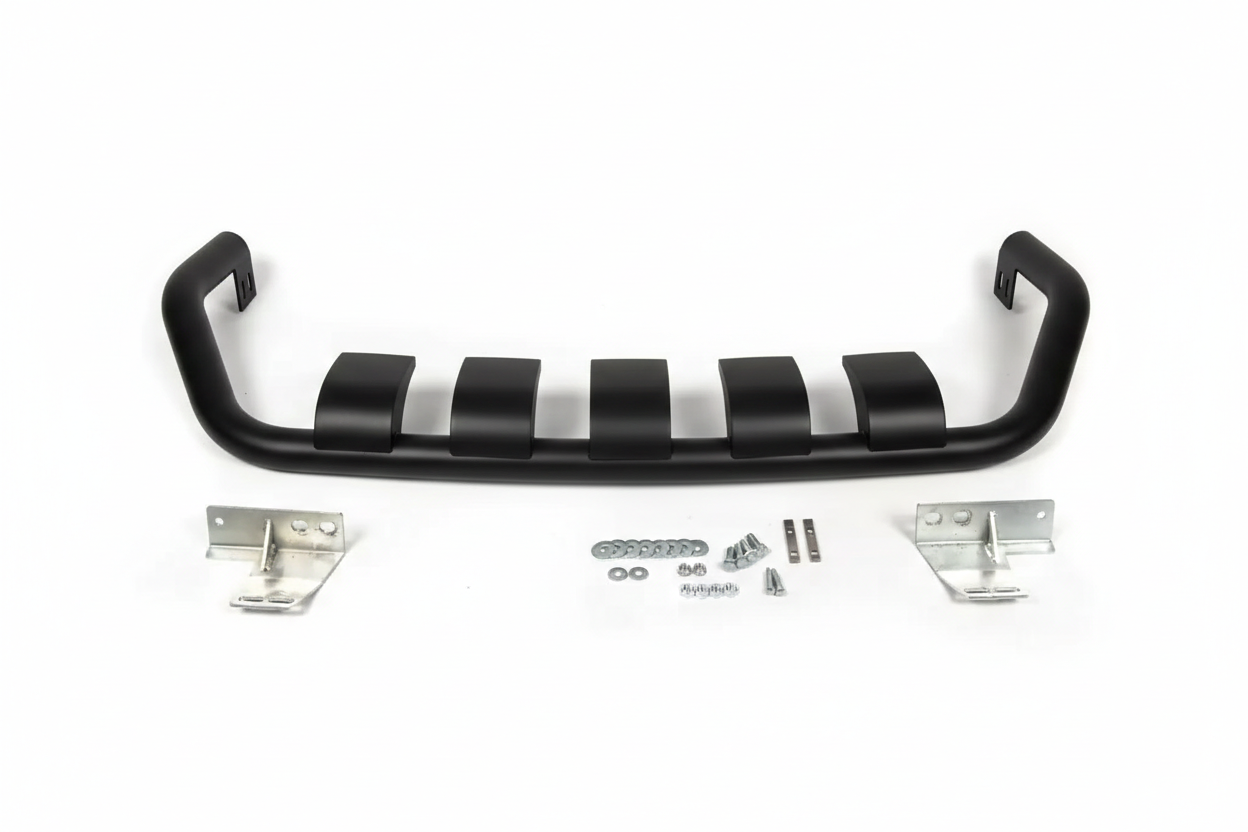 Задній захист Gronder Black (нерж) для Lexus LX570/450d 2008-2022 рр - фото 3