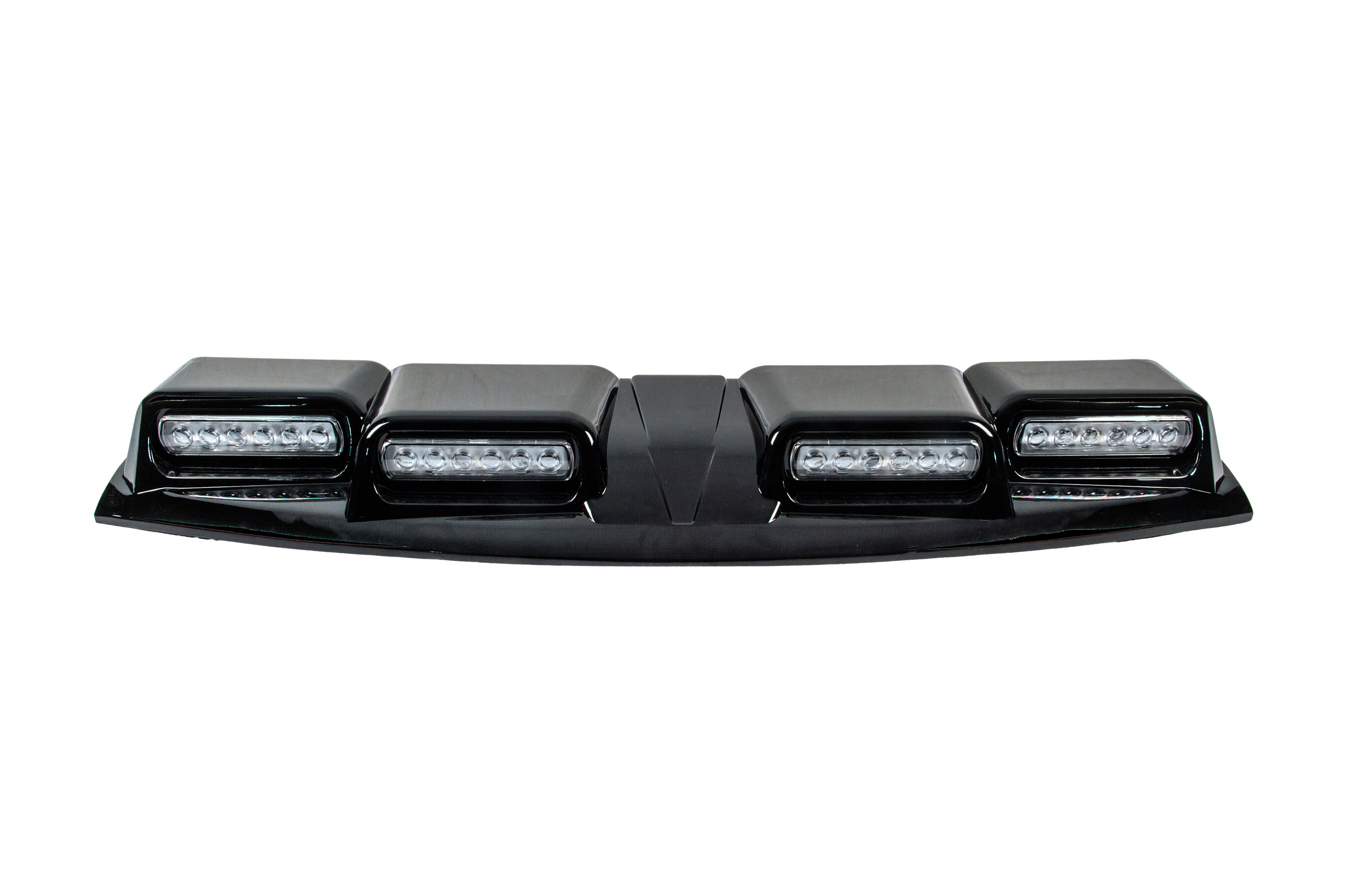 Козирьок лобовога скла з LED (Чорний) - фото 3
