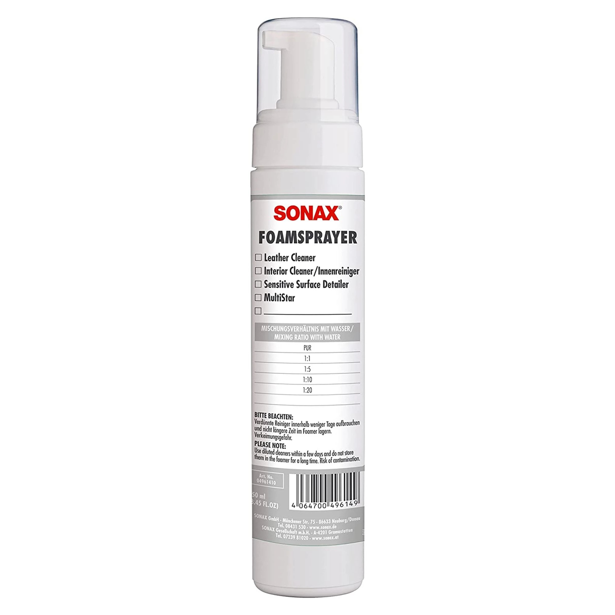 Піноутворювач ручний 250 мл SONAX PROFILINE Foam Sprayer - фото 1