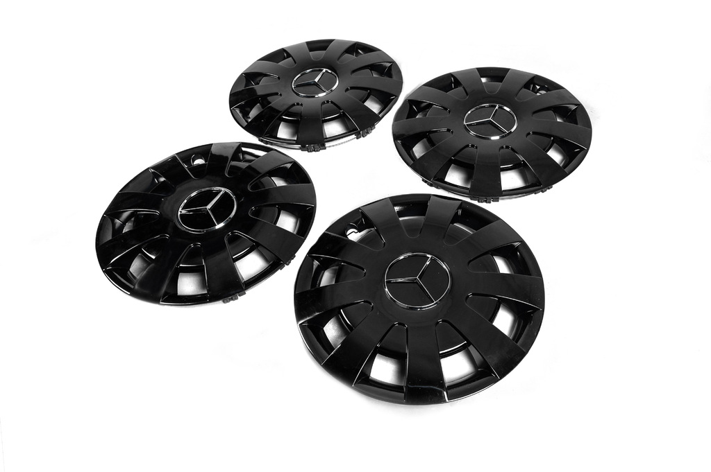 Ковпаки чорні ABS R16 (1-катковий, 4 шт) - фото 1
