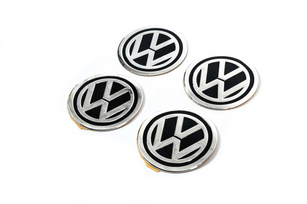 Наклейки на ковпачки 60мм vw-60-n-bl (4шт) - фото 1