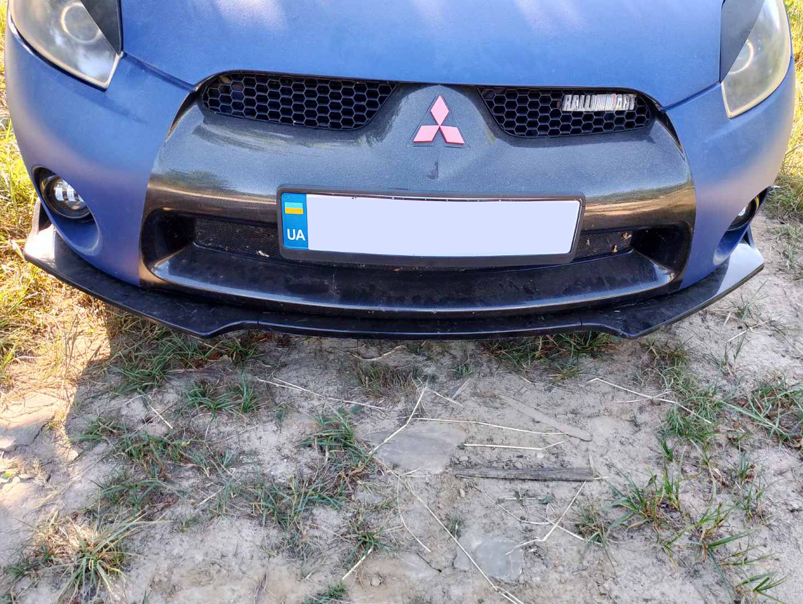 Універсальна передня Lip накладка DPT V-1 (ABS, чорний глянець) - фото 4