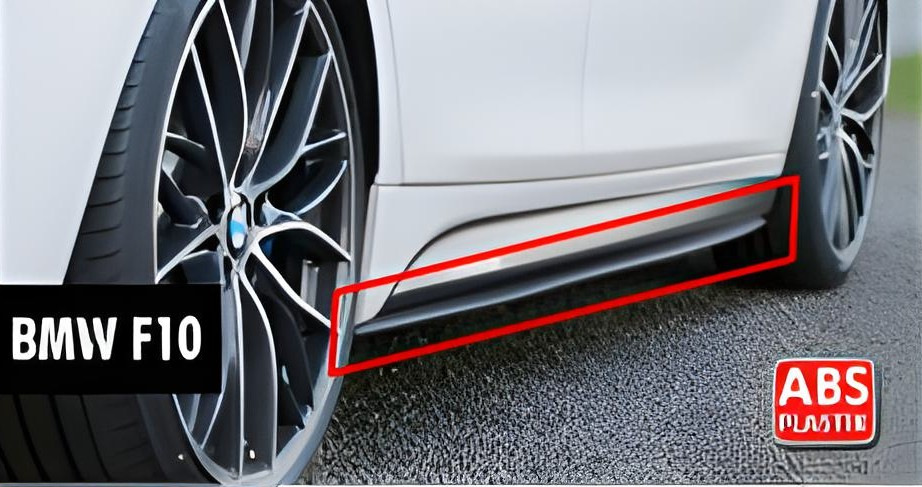 Накладки на пороги DPT V-2 (під M-Sport/M5 пороги, чорний глянець) - фото 1