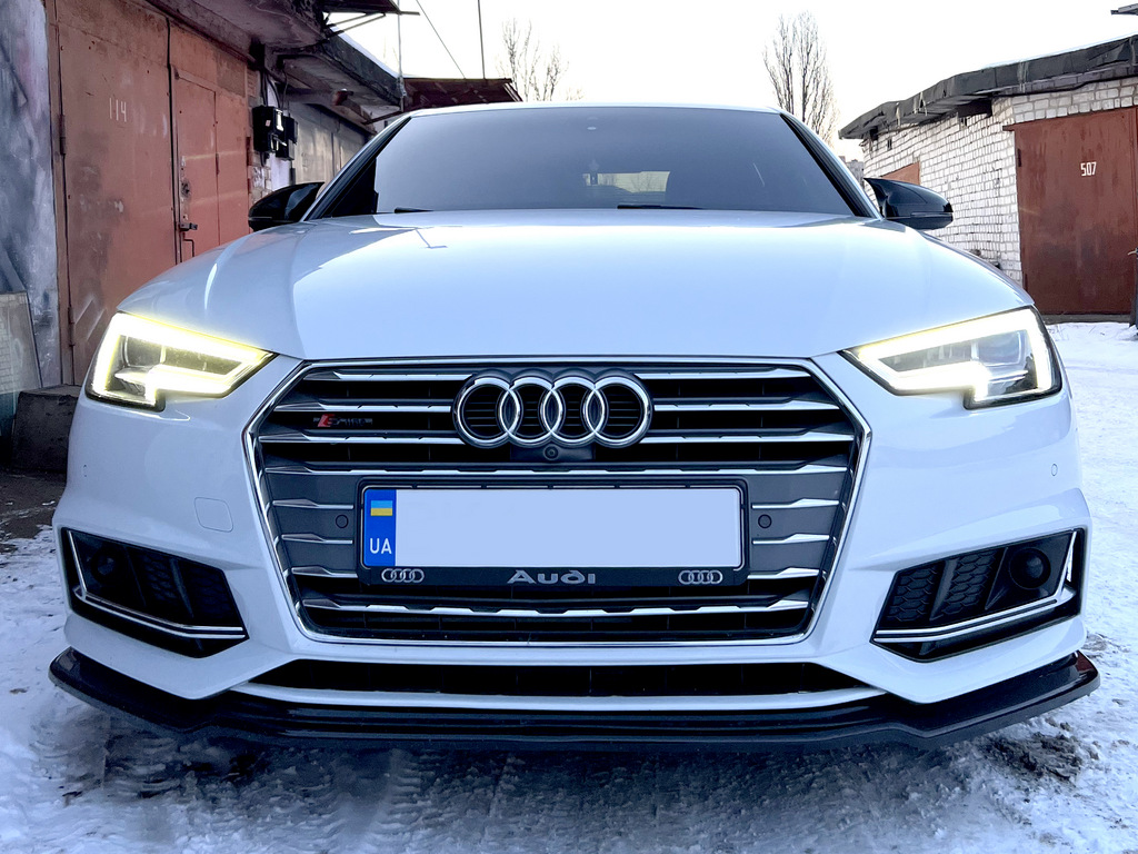 Передня Lip накладка DPT V-1 (для S-Line, 2015-2019, чорний глянець) - фото 5