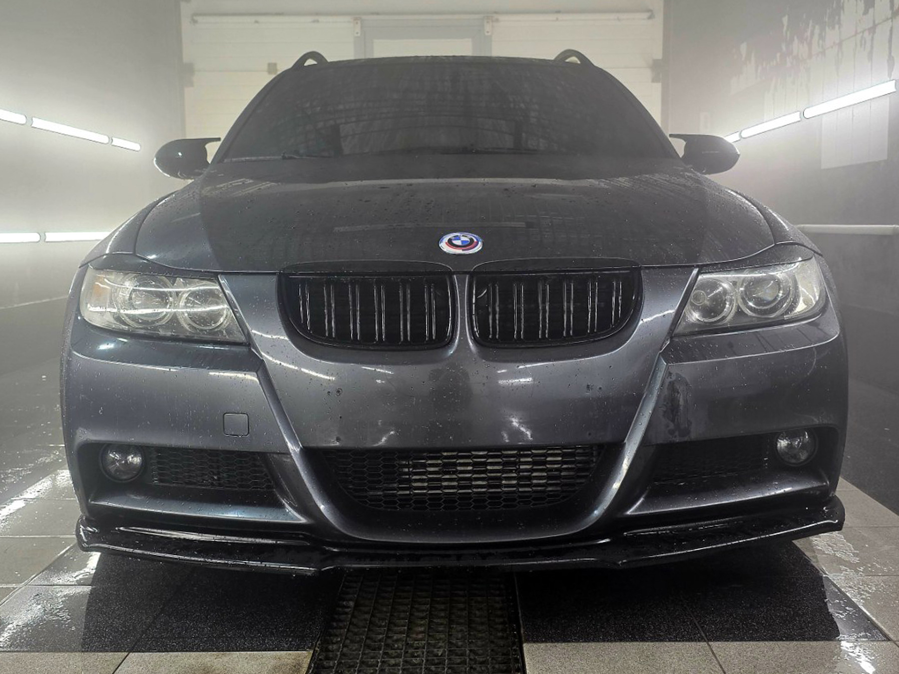Передня Lip накладка DPT (для E90 M-Sport 2005-2008, чорний глянець) - фото 6