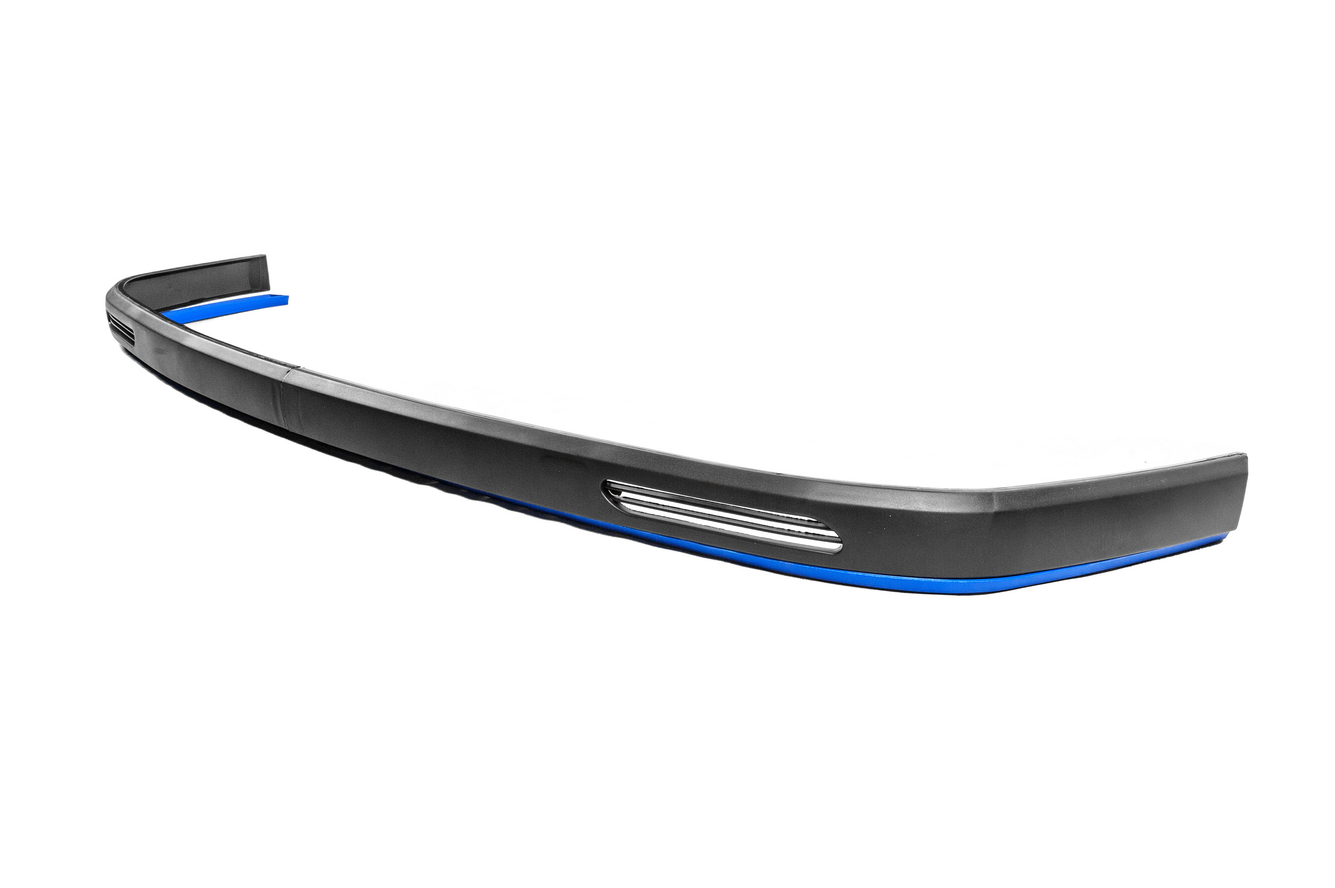 Універсальна передня Lip накладка DPT Blue V-1 (ABS, чорний глянець) - фото 1