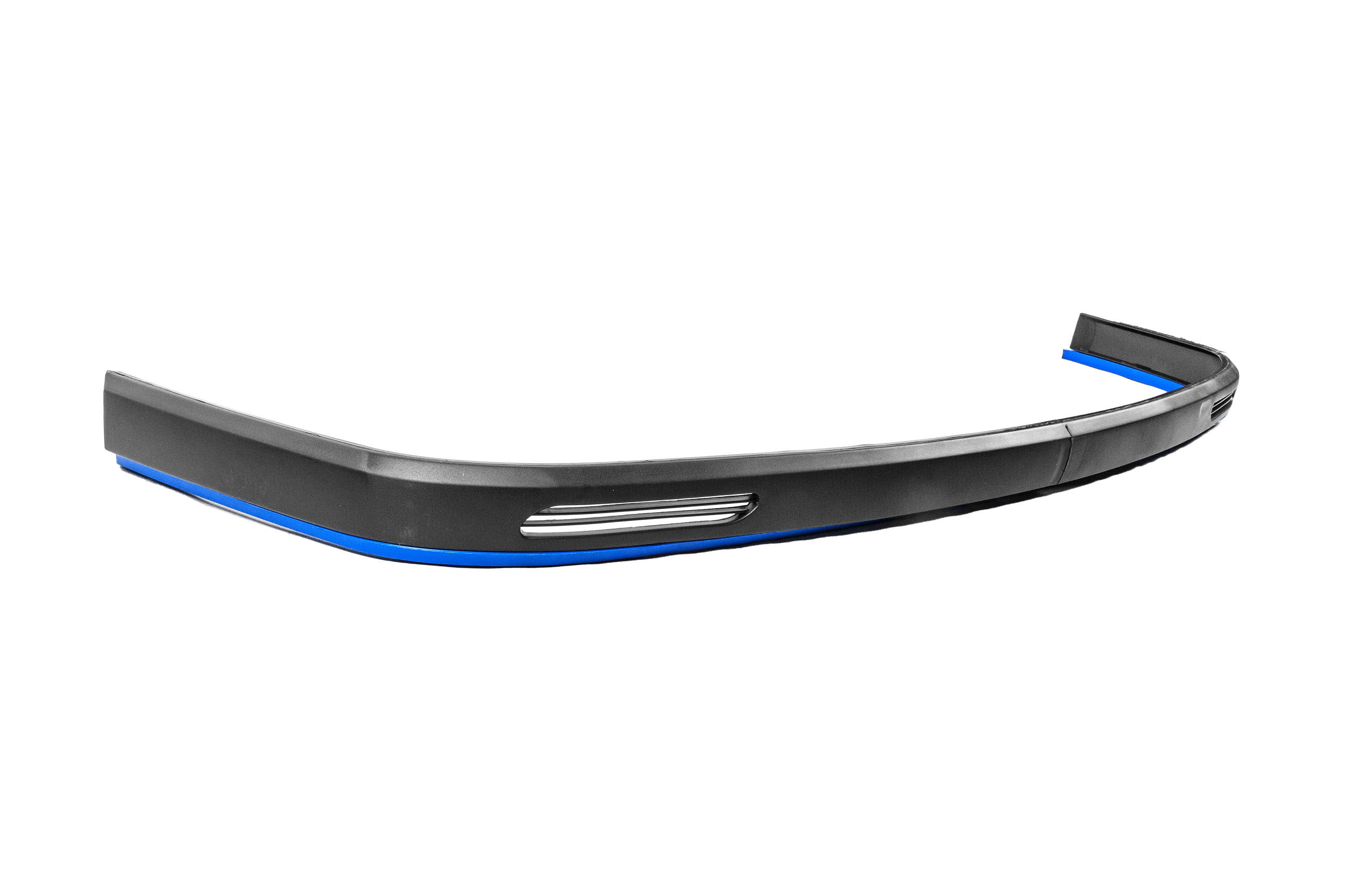 Універсальна передня Lip накладка DPT Blue V-1 (ABS, чорний глянець) - фото 3