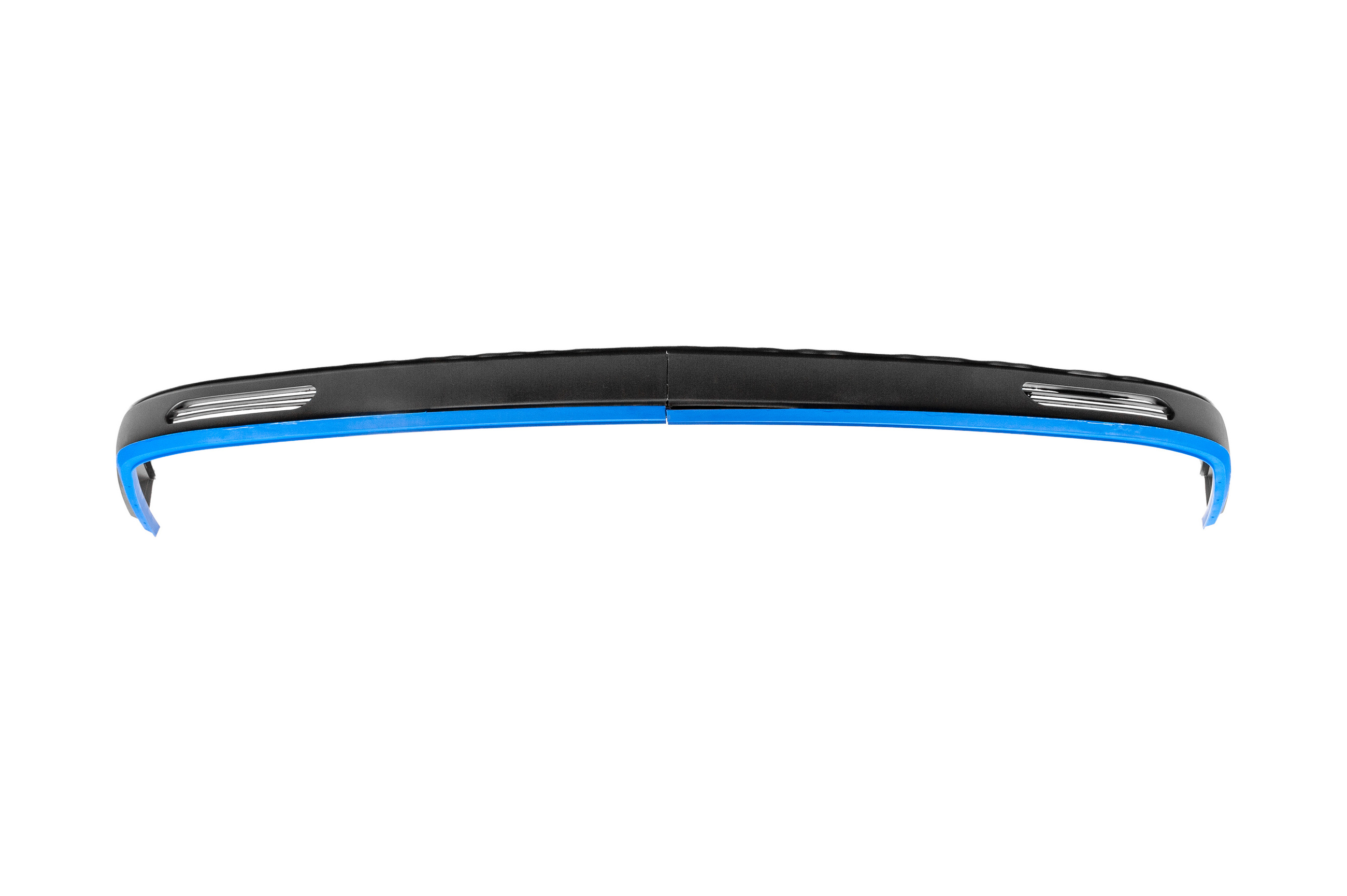 Універсальна передня Lip накладка DPT Blue V-1 (ABS, чорний глянець) - фото 2