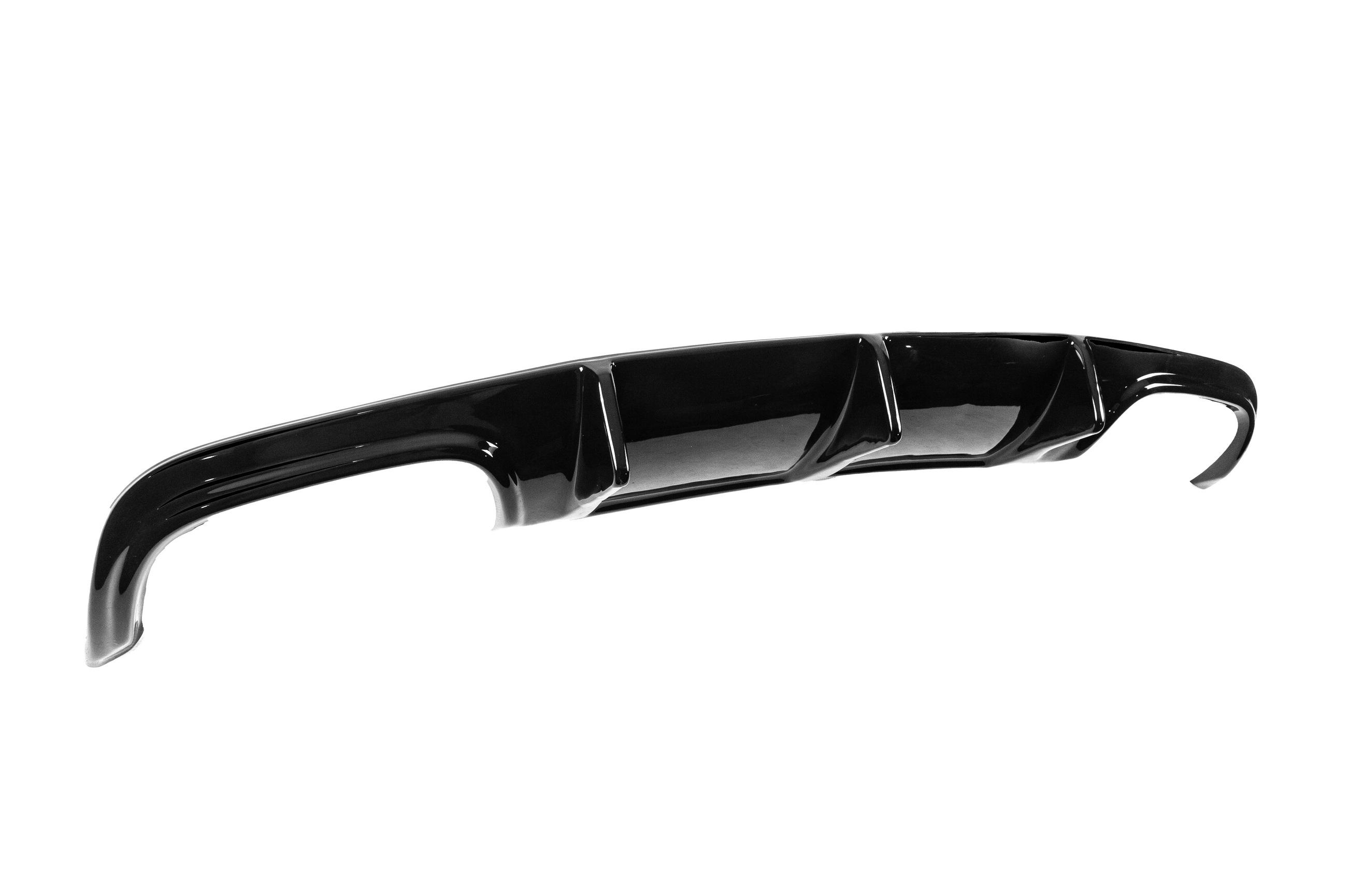 Задній дифузор DPT (2007-2011, для AMG SD, чорний глянець) - фото 5