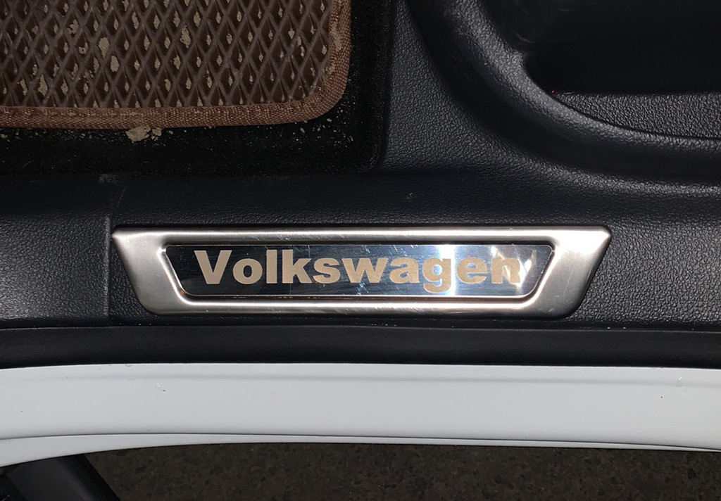 Універсальні накладки на пороги Volkswagen V-1 (4 шт., нерж) - фото 8