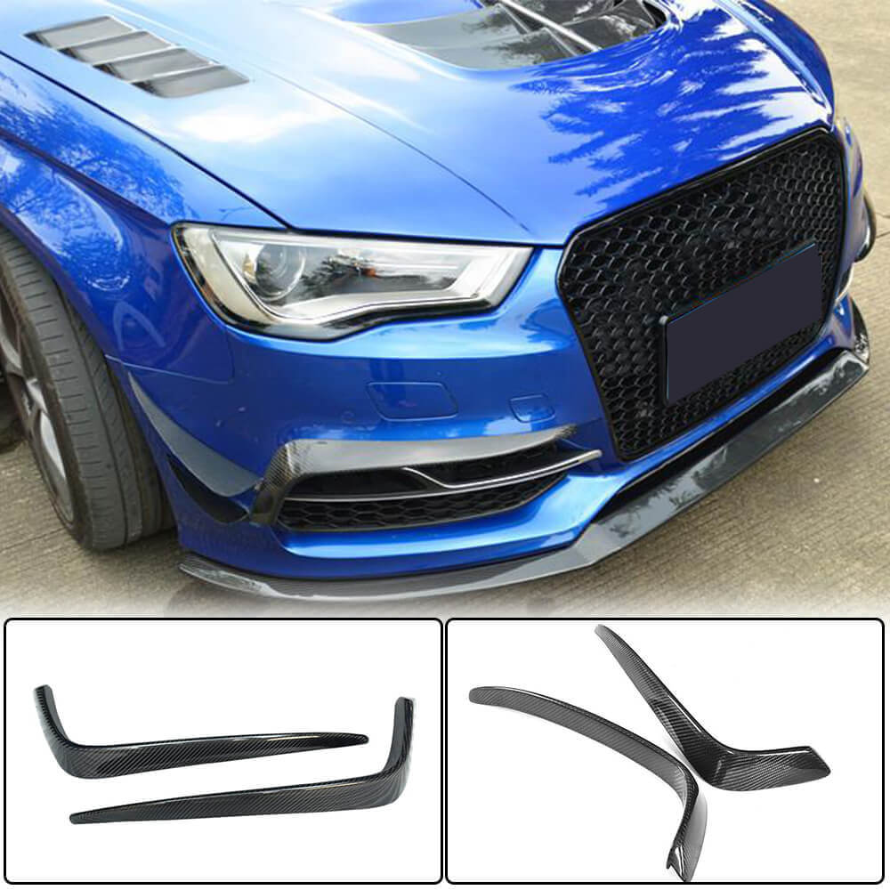 Накладки на протитуманки (для S-Line Sedan 2012-2016, Карбон) - фото 1