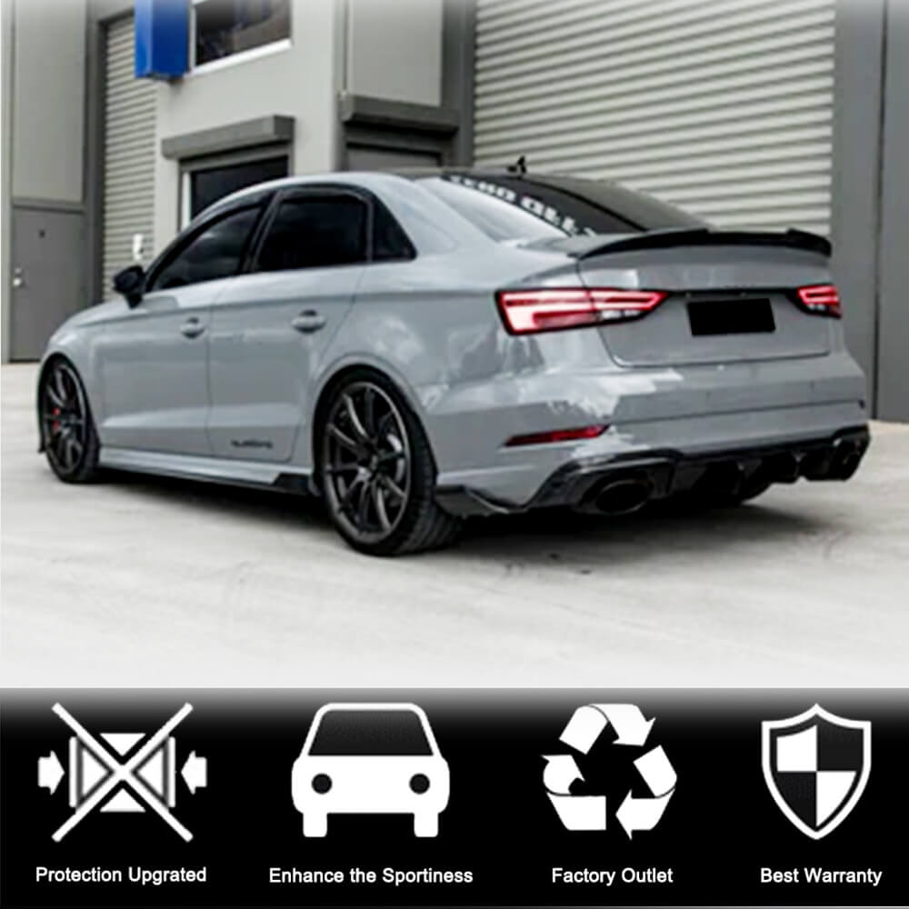 Бокові пороги V1 (для S-Line Sedan, Карбон) - фото 4