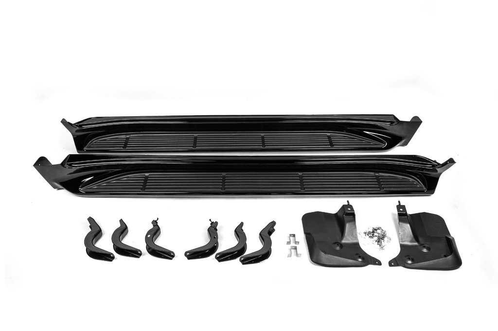 Бокові пороги V2 Білий колір для Lexus LX570/450d 2008-2022 рр - фото 4
