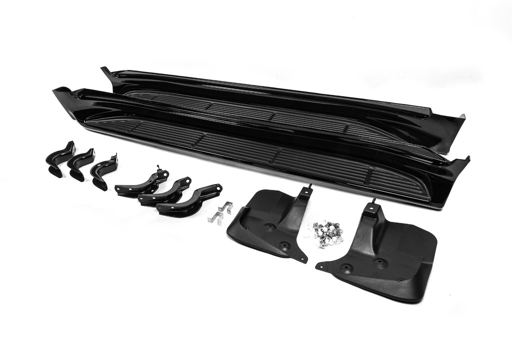 Бокові пороги V2 Білий колір для Lexus LX570/450d 2008-2022 рр - фото 5
