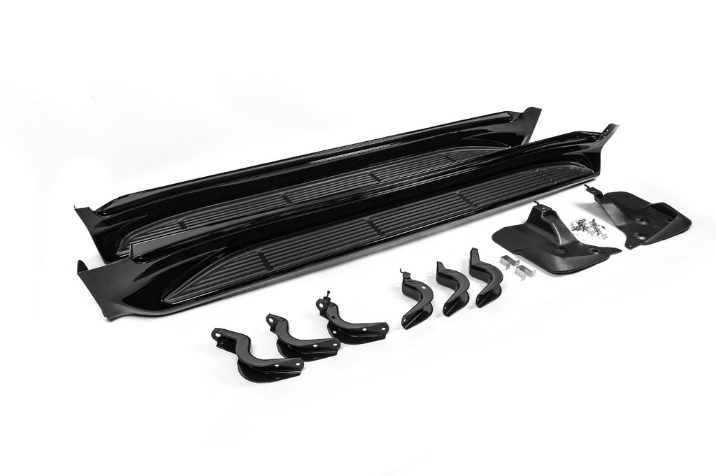 Бокові пороги V2 Білий колір для Lexus LX570/450d 2008-2022 рр - фото 6