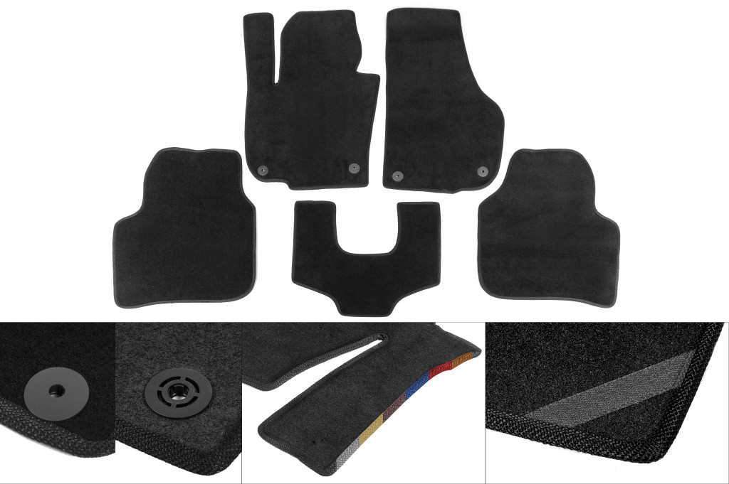 Килимки текстильні Premium (чорні) - фото 1