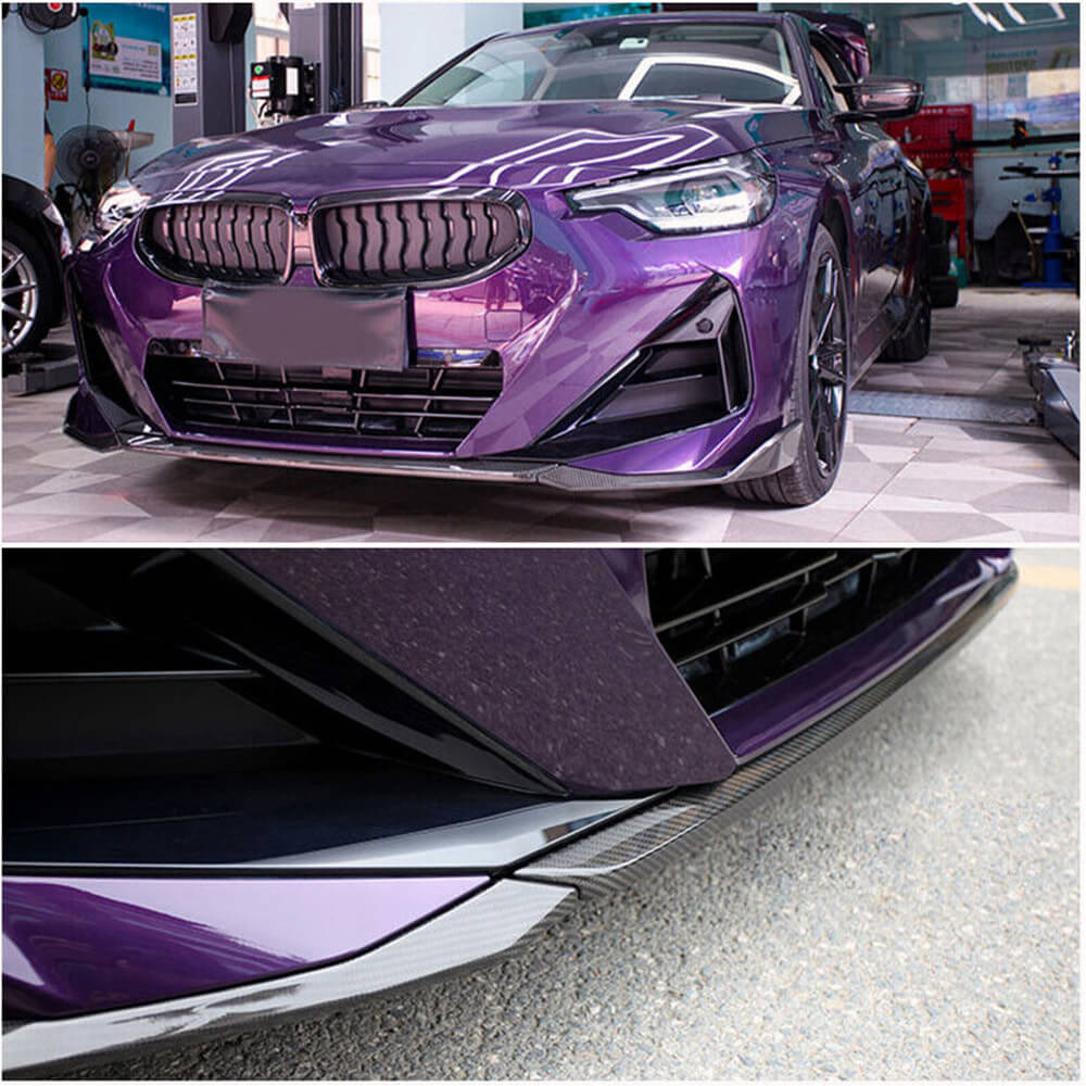 Накладка на передній бампер Lip (для M-Sport, Карбон) - фото 2