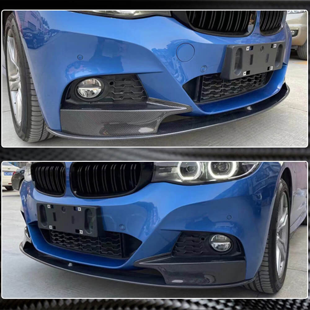 Накладка на передній бампер Lip MP-Style (для M-Sport, Карбон) - фото 4