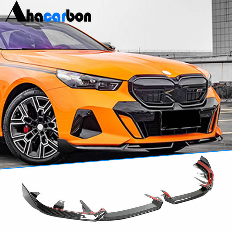Накладка на передній бампер Lip (для M-Sport, Карбон) - фото 1