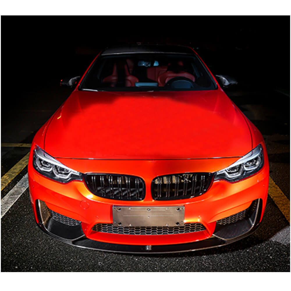 Накладка на передній бампер Lip V6 (для F82/F83, Карбон) - фото 3