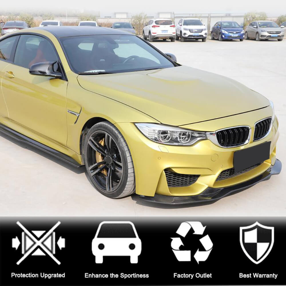 Накладка на передній бампер Lip V9 (для F82/F83, Карбон) - фото 2
