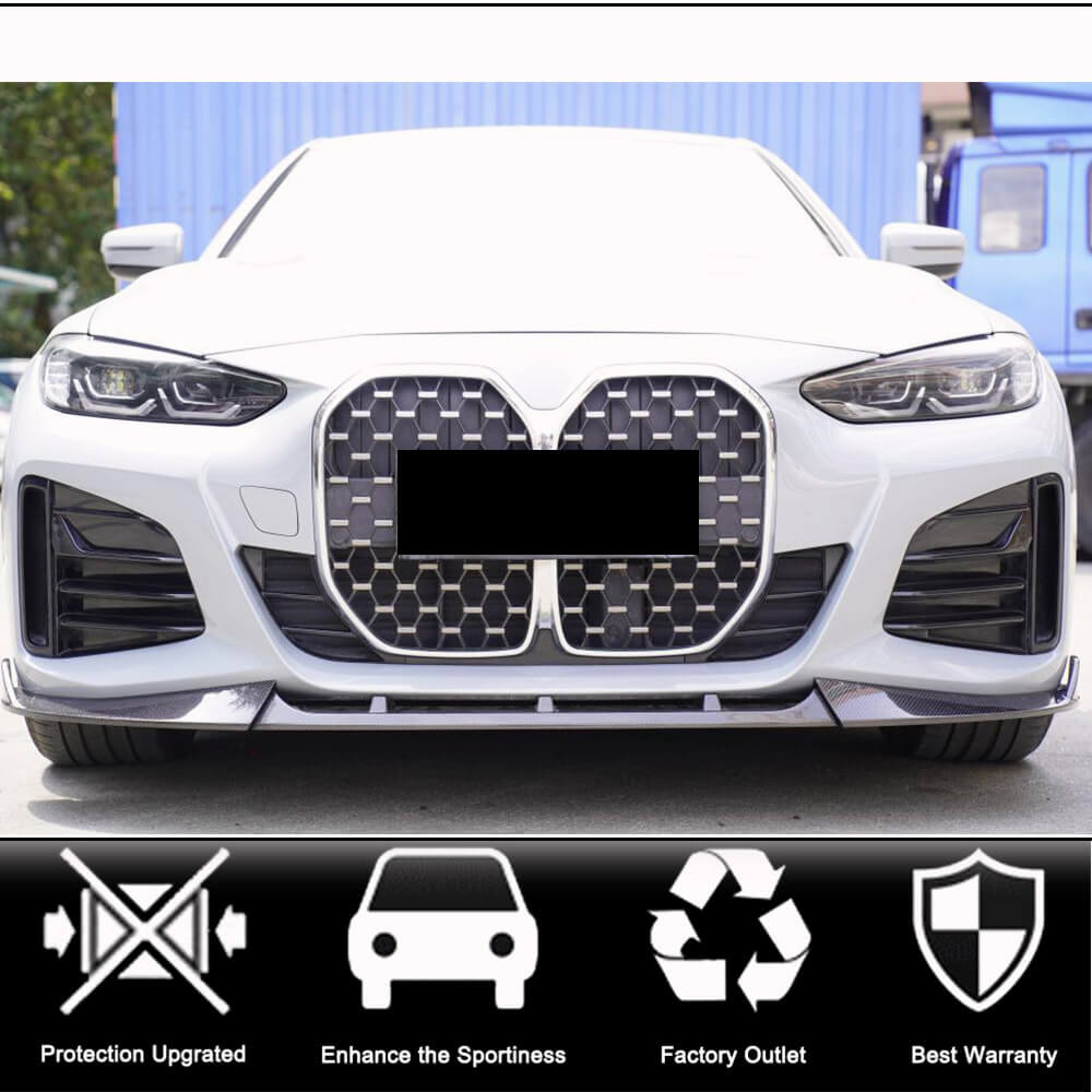 Накладка на передній бампер Lip V3 (для G26 M-Sport, Карбон) - фото 2