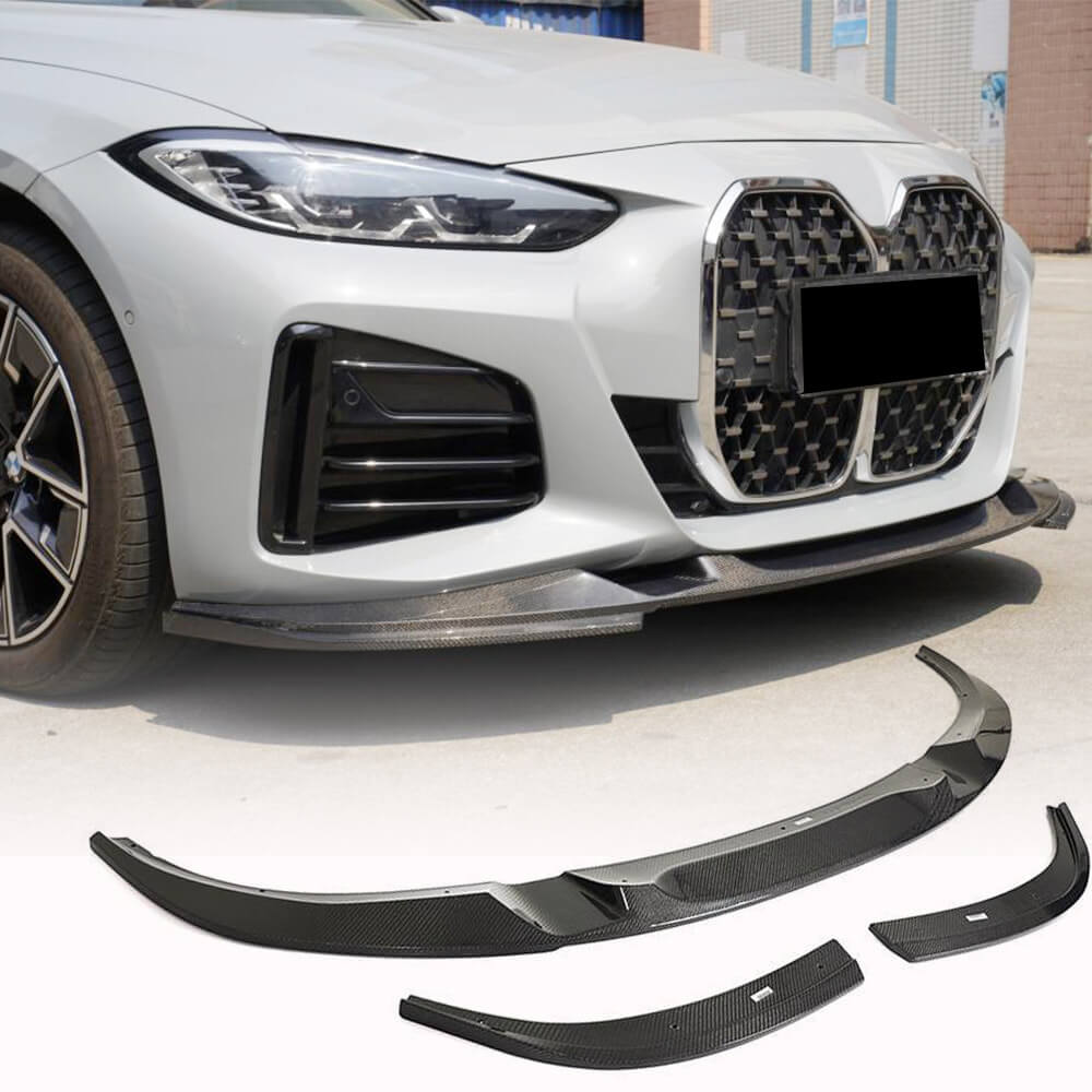 Накладка на передній бампер Lip V2 (для G26 M-Sport, Карбон) - фото 1