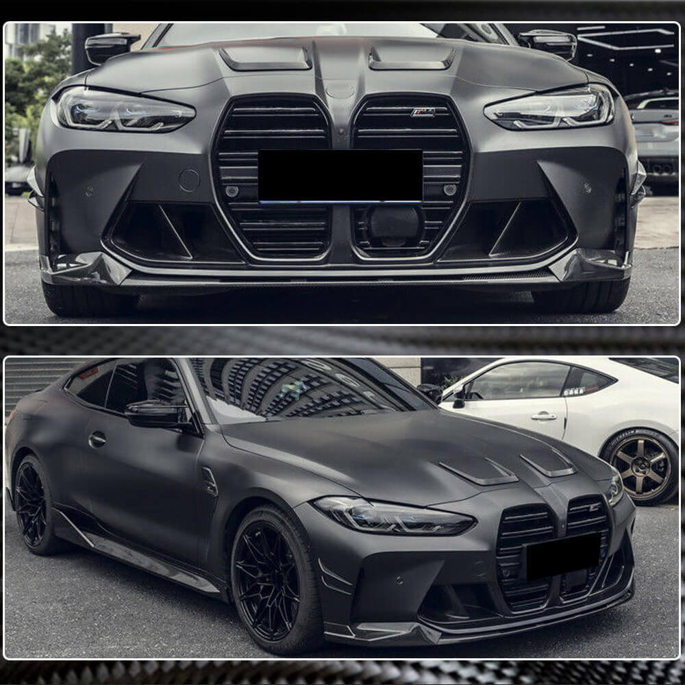 Накладка на передній бампер Lip V3 (для G82/G83, Карбон) - фото 5