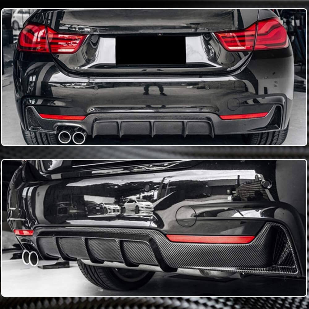 Дифузор заднього бампера V2 (для M-Sport, Карбон) - фото 2