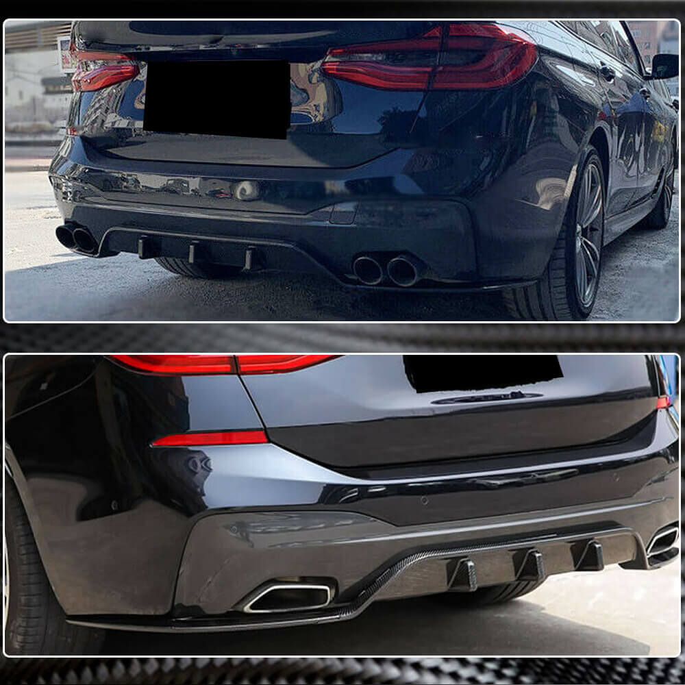 Дифузор заднього бампера V2 (для M-Sport 2017-2020, Карбон) - фото 4
