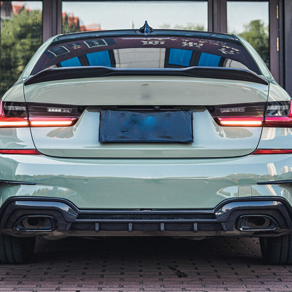 Дифузор заднього бампера V2 (для M-Sport 2018-2022, Карбон) - фото 5