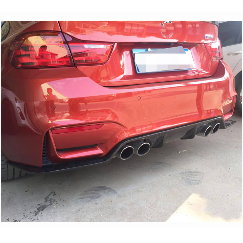Дифузор заднього бампера V2 (для F82/F83, Карбон) - фото 4