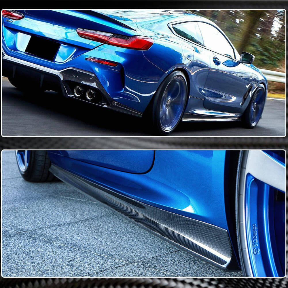 Накладки на пороги (для G14/G15 M-Sport, Карбон) - фото 3