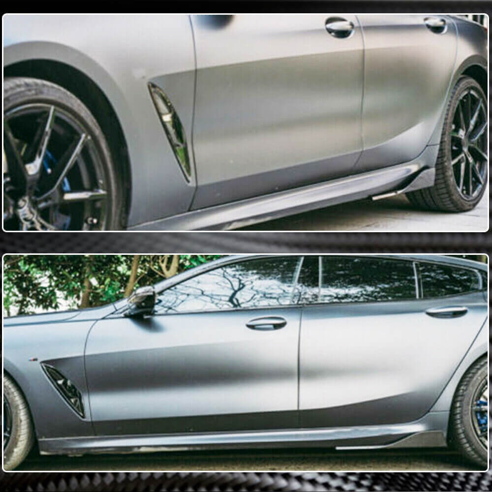 Накладки на пороги V2 (для G16 M-Sport/F93 M8, Карбон) - фото 4